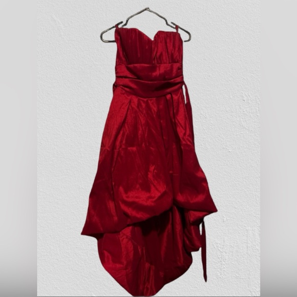 Vintage MANDY Gothic Revival Red Crimson Voluminous Ballgown XS - Picture 8 of 11